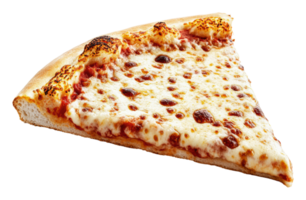 Delicious cheese pizza slice from a pizzeria png