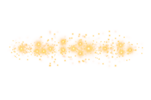 Sparkle Effect.Festive abstract christmas texture, golden bokeh particles and highlights on background. High quality photo png