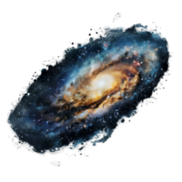 Cosmic Swirl of the Milky Way Galaxy. Spiral Galaxy in the Vast Universe png