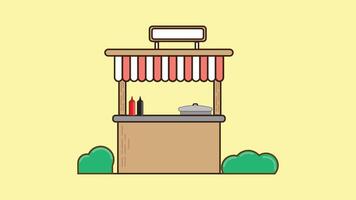 Sales stand design, sales stand icon, simple modern sales stand vector