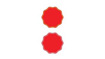 Price label illustration, price label design with red color vector