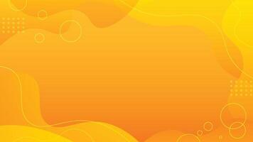 Abstract geometric orange and yellow on gradient background. Modern banner design. vector