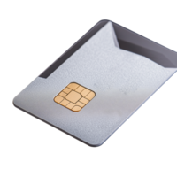 Credit Card with Chip Design on Transparent Background for Financial Applications png