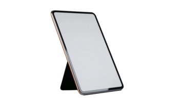 Sleek modern tablet device with transparent background for digital mockups png