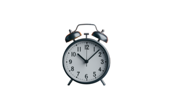 Classic Alarm Clock Design on Transparent Background for Timeliness and Precision png