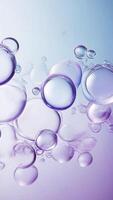 3D bubbles in soft blue and purple hues with a minimalist, high-definition design Gradient Background photo