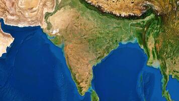 8K India Map, High Resolution Satellite View With No Border, Widescreen 4K Resolution photo