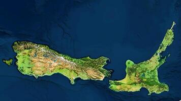 4K New Zealand Territory Map in Australia, High Resolution Satellite View, Widescreen 4K Resolution photo