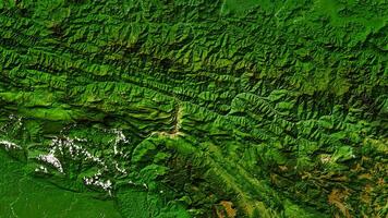4K Scenic Mountains of Papua New Guinea Map, High Resolution Satellite View With No Border, Widescreen 4K Resolution photo