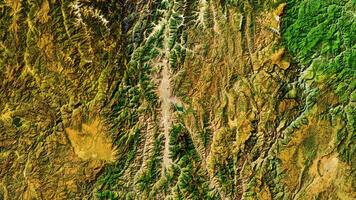 4K Xichang of China Map, High Resolution Satellite View With No Border, Widescreen 4K Resolution photo