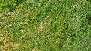 4K Zunyi of China Map, High Resolution Satellite View With No Border, Widescreen 4K Resolution photo