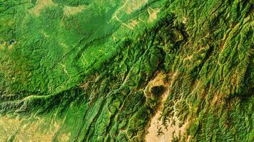4K Ntanki National Park in India Map, High Resolution Satellite View With No Border, Widescreen 4K Resolution photo