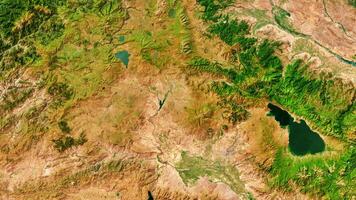 4K Sevan Lake of Armenia Map, High Resolution Satellite View With No Border, Widescreen 4K Resolution photo