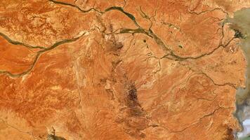 4K Desert South Australia Map, High Resolution Satellite View With No Border, Widescreen 4K Resolution photo
