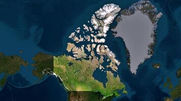 4K Canada Territory Map, High Resolution Satellite View, Widescreen 4K Resolution photo