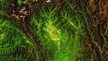 4K Amazing Valley in Myanmar Map, High Resolution Satellite View With No Border, Widescreen 4K Resolution photo