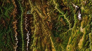 4K Yunan Mountains in China Map, High Resolution Satellite View With No Border, Widescreen 4K Resolution photo