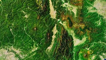 4K Mountains Area in West Java Indonesia, High Resolution Satellite View With No Border, Widescreen 4K Resolution photo
