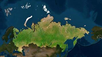 4K Russia Territory Map in Europe, High Resolution Satellite View, Widescreen 4K Resolution photo