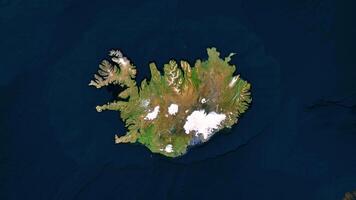 4K Iceland Territory Map, High Resolution Satellite View, Widescreen 4K Resolution photo