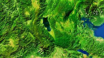 4K Poso of Celebes Indonesia Map, High Resolution Satellite View With No Border, Widescreen 4K Resolution photo