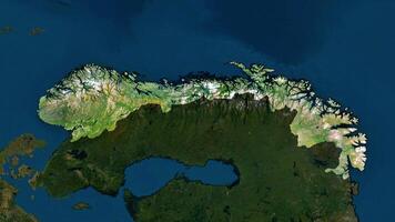 4K Norway Territory Map in Europe, High Resolution Satellite View, Widescreen 4K Resolution photo