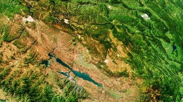 4K Chiapas of Mexico Map, High Resolution Satellite View With No Border, Widescreen 4K Resolution photo
