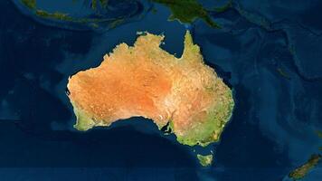 4K Australia Territory Map, High Resolution Satellite View, Widescreen 4K Resolution photo