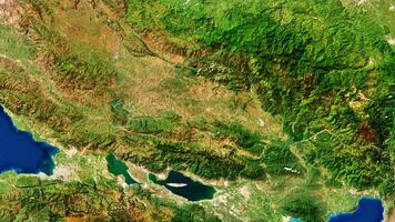 4K Port Au Prince of Haiti Map, High Resolution Satellite View With No Border, Widescreen 4K Resolution photo