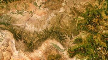 4K Uintah and Ouray Reservation in Utah Usa Map, High Resolution Satellite View With No Border, Widescreen 4K Resolution photo