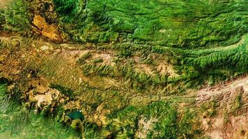 4K Atlitan Lake of Guatemala Map, High Resolution Satellite View With No Border, Widescreen 4K Resolution photo