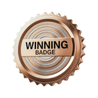3d winning badge png