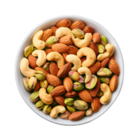 dry fruits in a bowl transparent background png