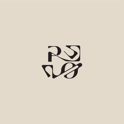 elegant initial logo bold style and luxury concept PO curved typography monogram letter