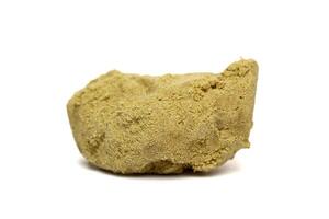 Hashish isolated on white background photo