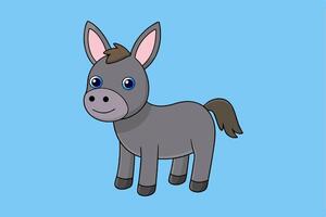 Delightful Donkey Graphics for Unique Design Projects Ideal for Logos, Illustrations, and High-Quality Branding vector