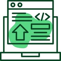 Frontend Development Outline Style Icon vector