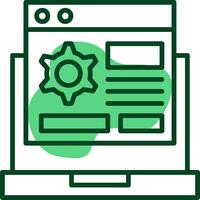 Custom Features Outline Style Icon vector