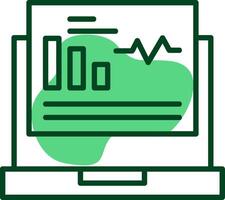 Dashboard Outline Style Icon vector