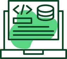 Backend Development Outline Style Icon vector