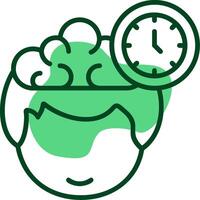 Time Outline Style Icon vector