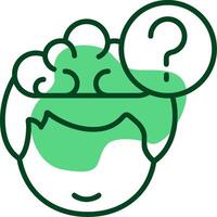 Question Outline Style Icon vector