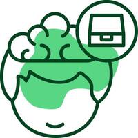 File Drawer Outline Style Icon vector
