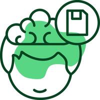 Save Outline Style Icon vector