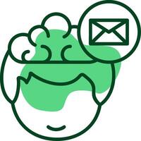 Mail Outline Style Icon vector