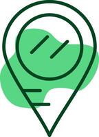 Location Outline Style Icon vector