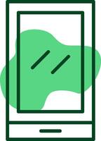 Phone Outline Style Icon vector