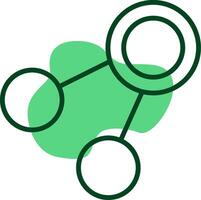 Share Outline Style Icon vector