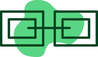 Link Outline Style Icon vector