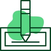 Edit Outline Style Icon vector